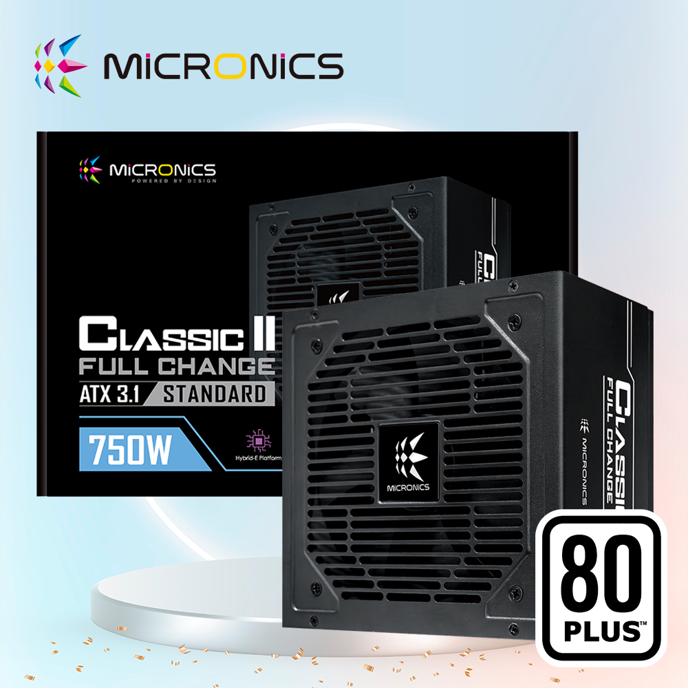 마이크로닉스 750W Classic ii 풀체인지 80PLUS 스탠다드 컴퓨터 파워 서플라이 블랙 - 상품 이미지