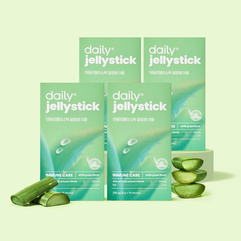 데일리 젤리스틱 알로에 이뮨 / 먹는 알로에베라겔 면역다당체 200mg 14포, 4개 제품 이미지
