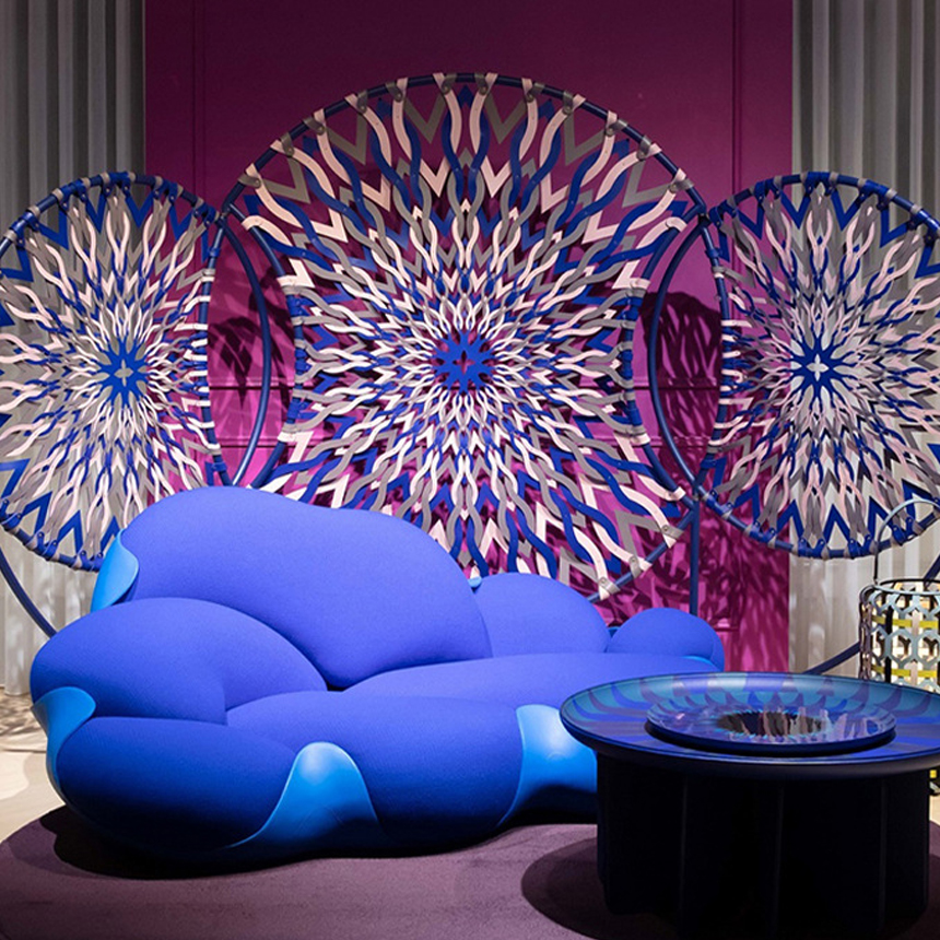 클라우데트 조약돌 구름 라운지 패브릭 소파 S Cloudette Sofa - 상세 이미지 4