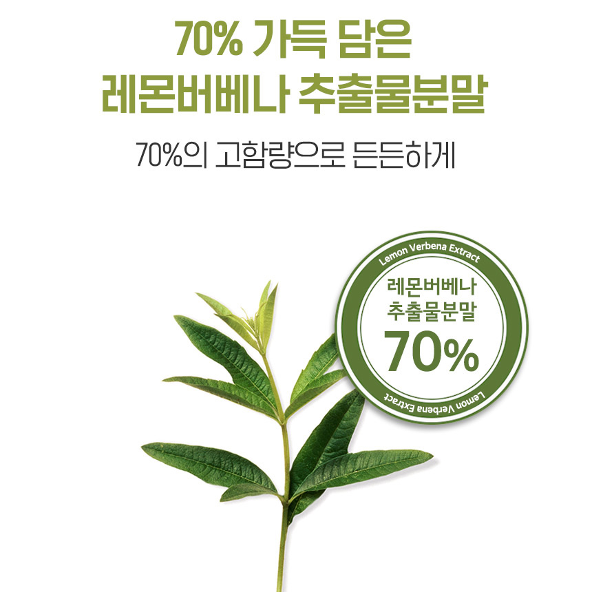레몬버베나 추출물 폴리페놀 효능 120정 4개월분 이미지 6