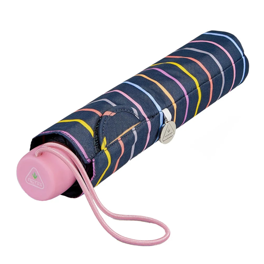 슈퍼슬림-2 레인보우 핀스트라이프 여성 수동 3단 우산 22cm 158g - 상세 이미지 5