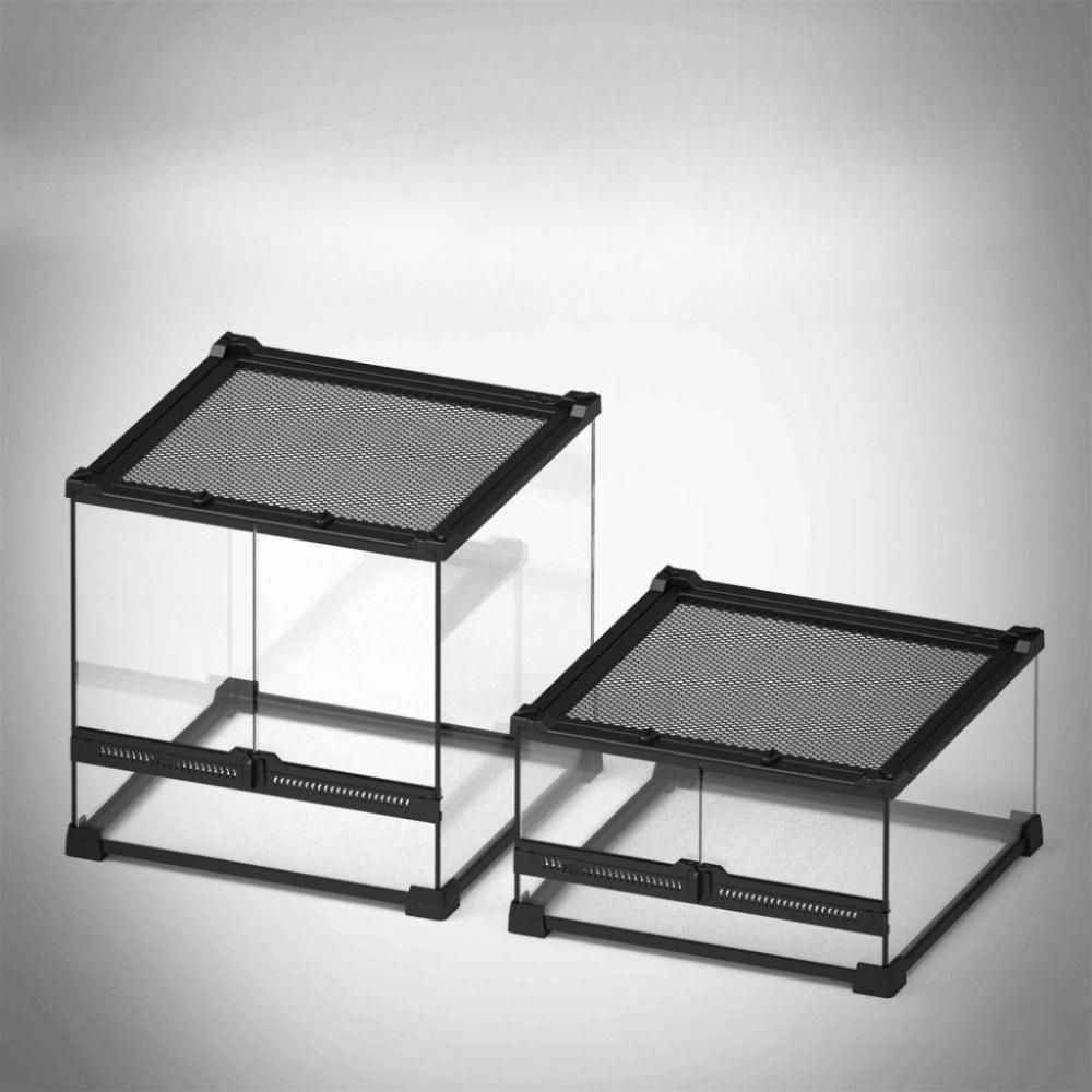 크레스티드 게코 도마뱀 사육장 파충류 케이지 30x20x30cm