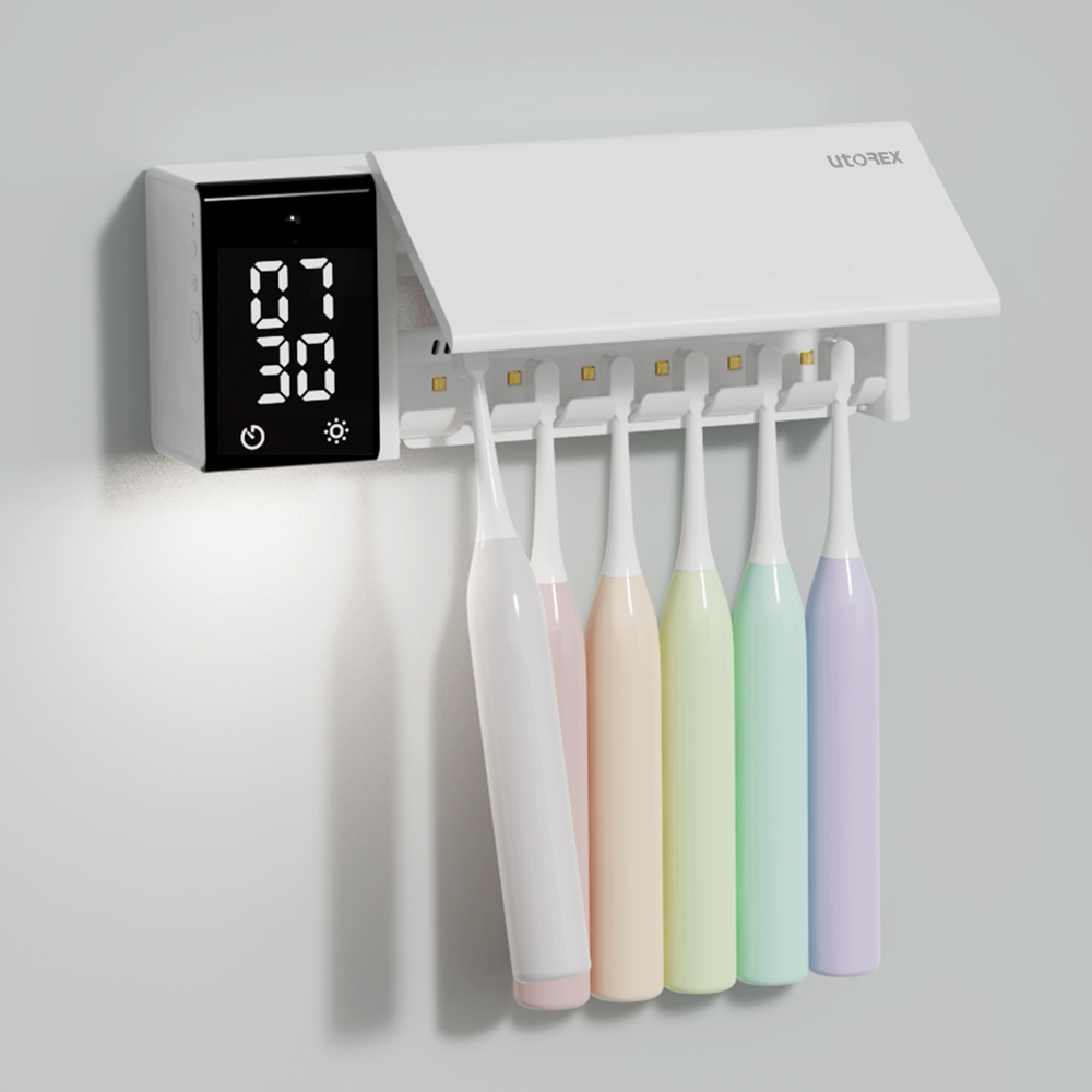 가정용 무선 히팅 UV 살균 건조 USB 충전식 칫솔살균기 소독기 유토렉스 제품 이미지