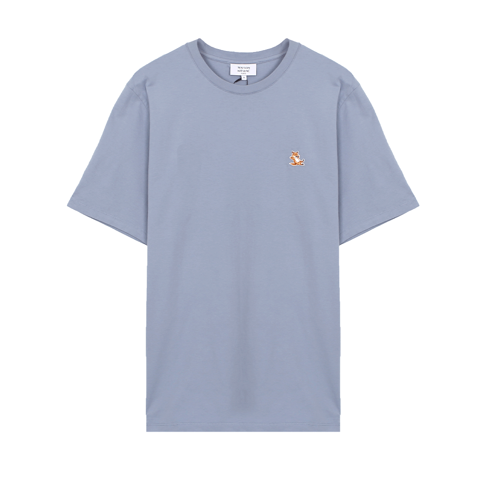 [아벨리] 메종키츠네 칠랙스 폭스 패치 비트블루 반팔티 LM00110KJ0008 0122 (2025 S/S) - 상품 이미지