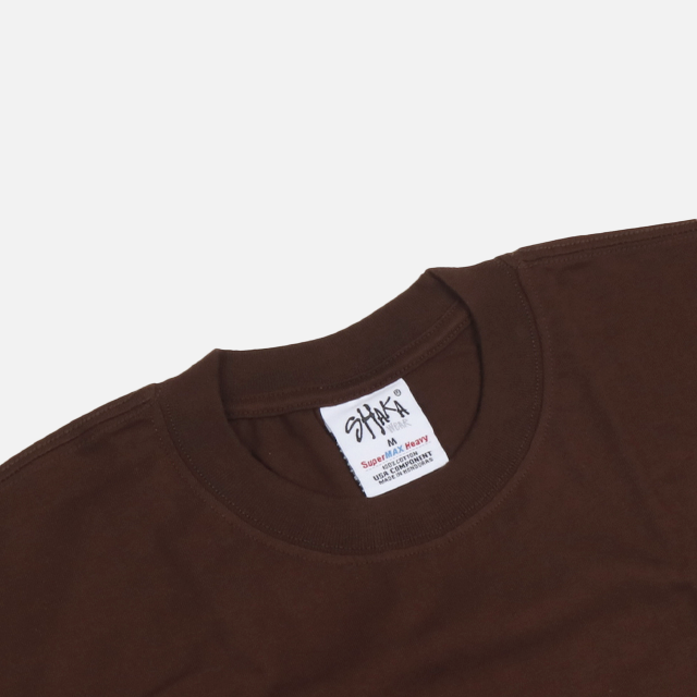 [스크래치] 샤카웨어 7.5oz 맥스 헤비웨이트 반팔티 BROWN-SCCP-021 - 상세 이미지 2