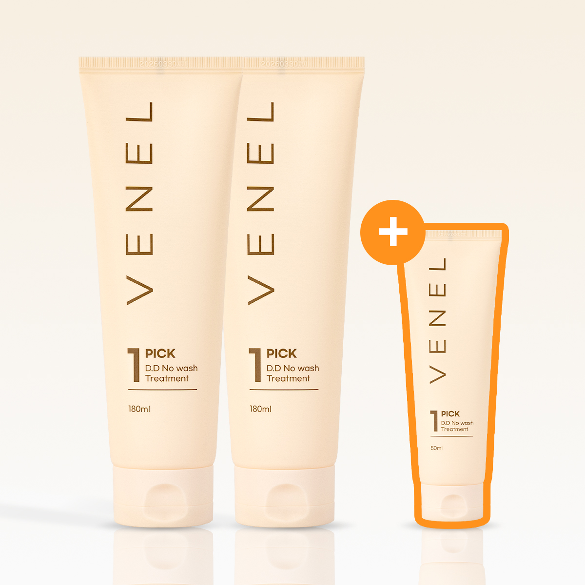 [세트기획] 브넬 디디 노워시 트리트먼트 180ml 2개 + 여행용 미니 1개 - 상품 이미지