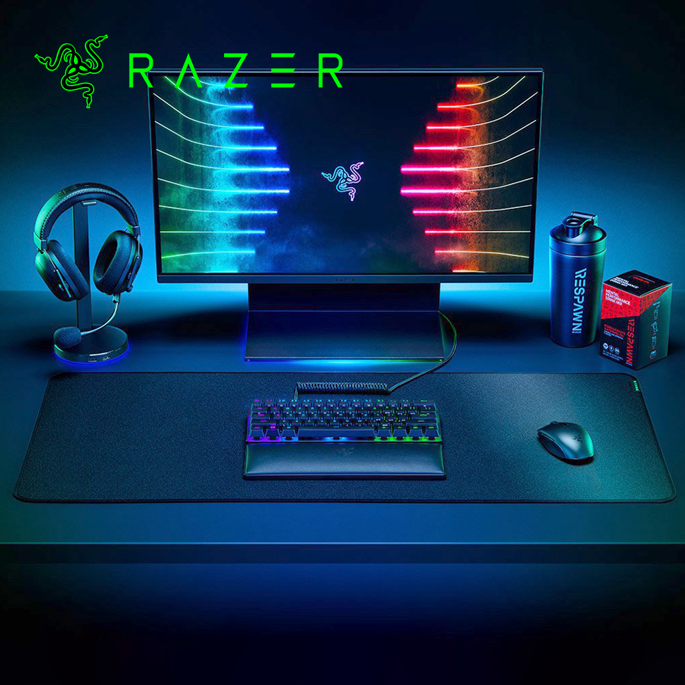 [국내정발] 레이저 스트라이더 게이밍 마우스패드 블랙, 장패드 XXL