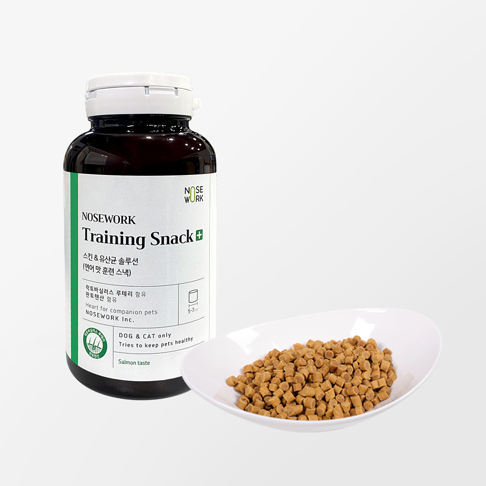 강아지간식 노즈워크 다이어트 저칼로리 칭찬 가수분해 반려견 트레이닝스낵 연어+닭고기, 150g, 1개 제품 이미지