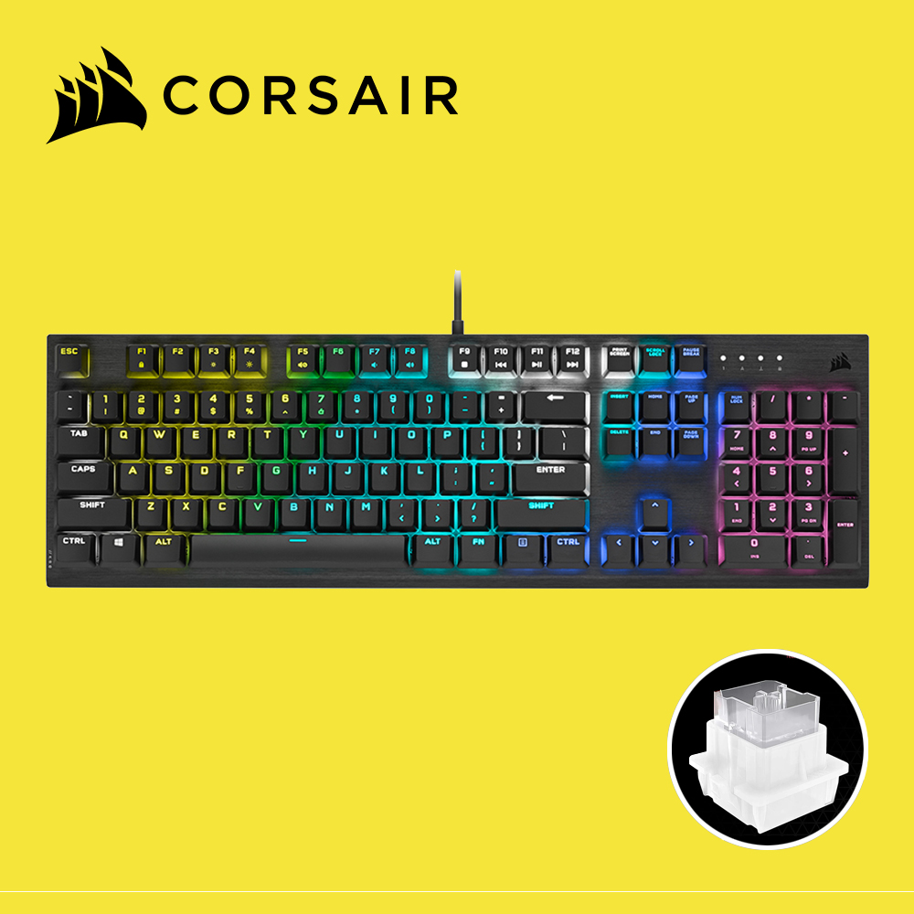 [국내정발] 커세어 K60 PRO RGB 비올라축 게이밍 기계식키보드 - 상품 이미지