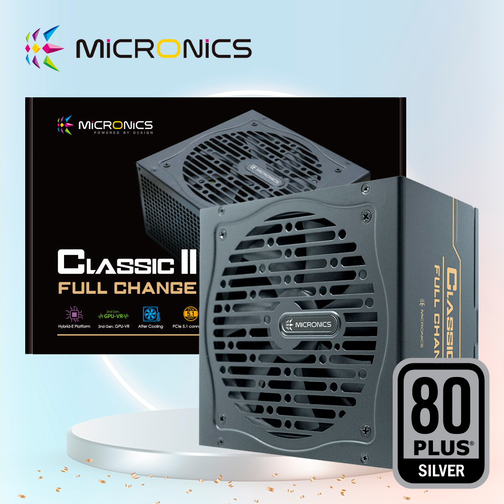 마이크로닉스 900W Classic ii 풀체인지 80PLUS 실버 컴퓨터 파워 서플라이 블랙 - 메인 이미지