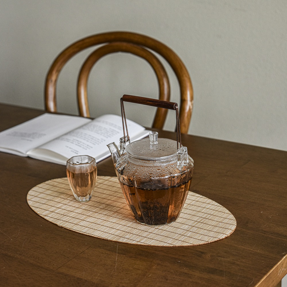 [차주전자] 부부티 슬림 내열유리 티포트 티팟 520ml