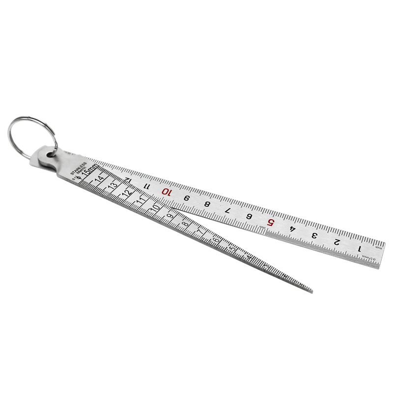 필러게이지 정밀 측정기 눈금자 두께 틈새 갭자 단차 테이퍼 1-10mm 갭자(강철) 1개 - 상품 이미지