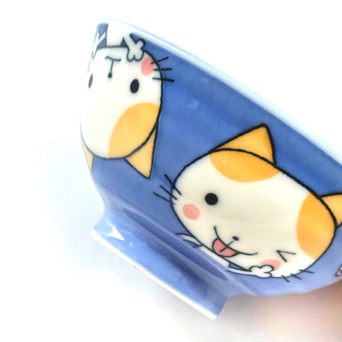 찡긋고양이 캐릭터 다이어트 저용량 도자기공기 (일본수입) 이미지 8