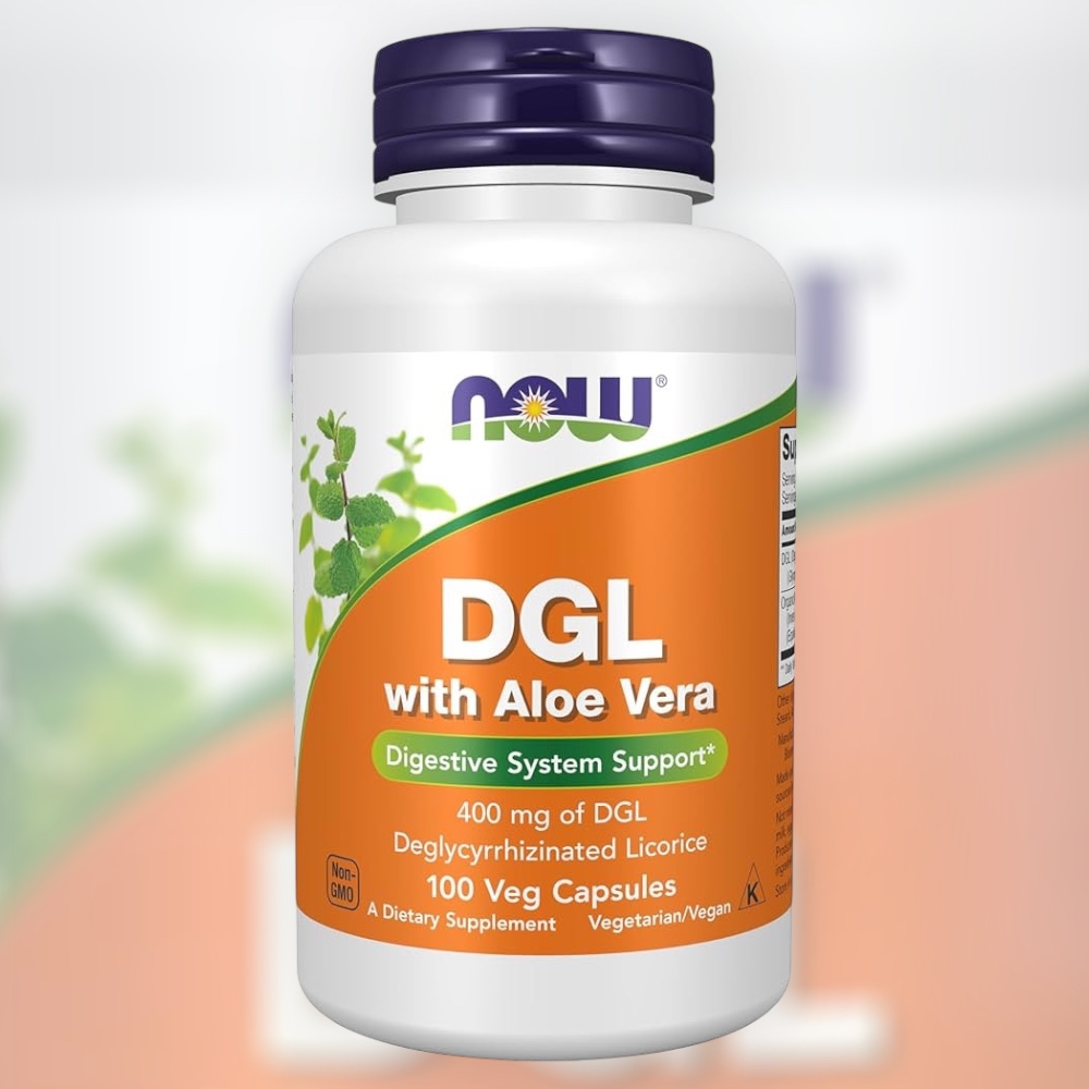 나우푸드 DGL 감초 추출물 알로에베라 함유 400mg 베지캡슐 100정 - 메인 이미지