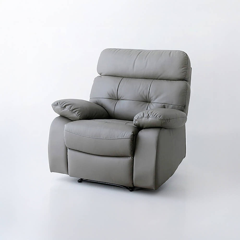 ZERAVITY 리클라이너 1인소파 스툴미포함, 그레이 6362.3346, 1인용