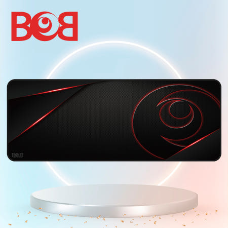 BOB 밥패드 BOB 게이밍 마우스패드 컴퓨터 대형 밸런스 블랙, 레드 베이직 장패드