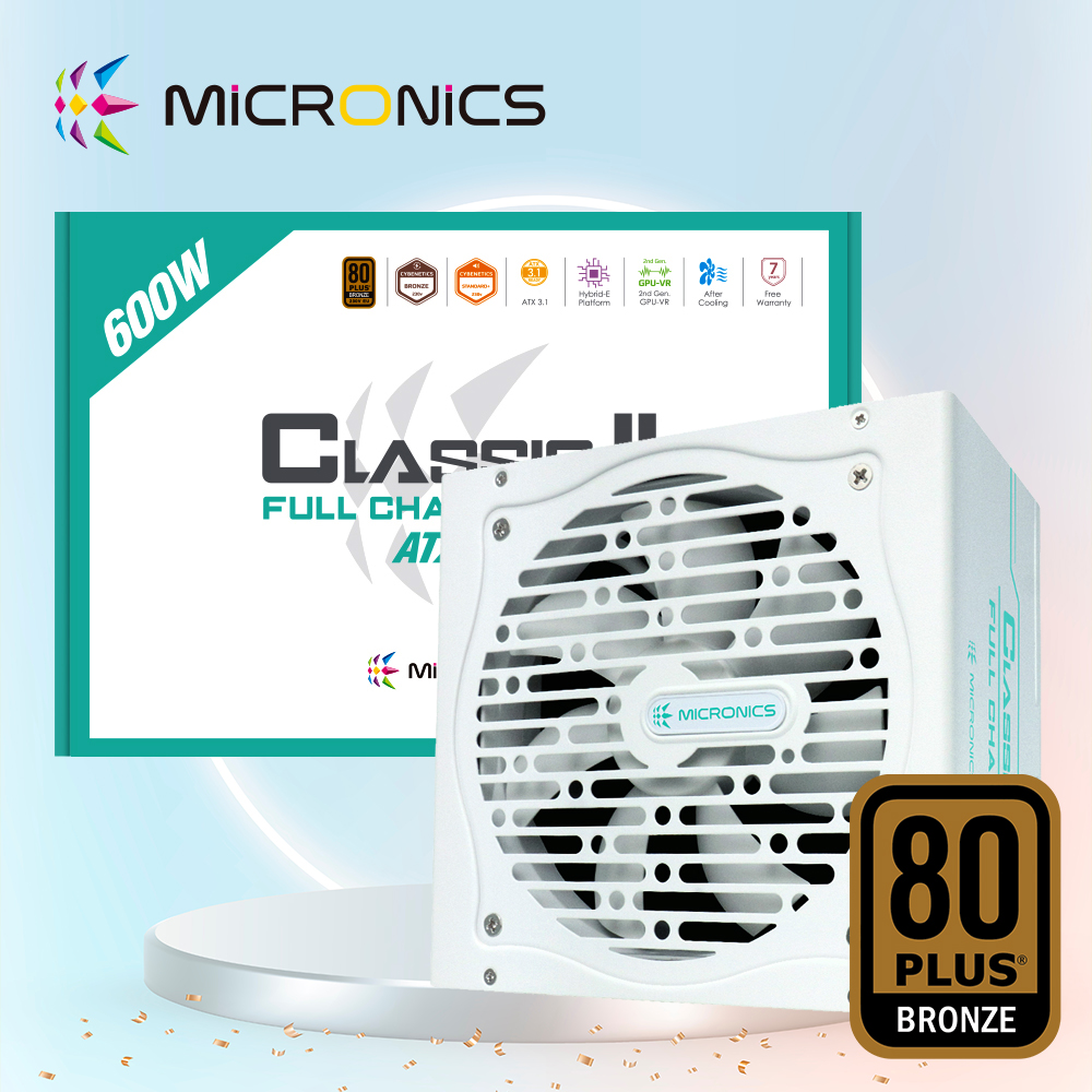 마이크로닉스 700W Classic ii 풀체인지 80PLUS 브론즈 컴퓨터 파워 서플라이 화이트 - 상품 이미지