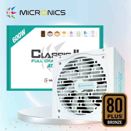 마이크로닉스 700W Classic ii 풀체인지 80PLUS 브론즈 컴퓨터 파워 서플라이 화이트