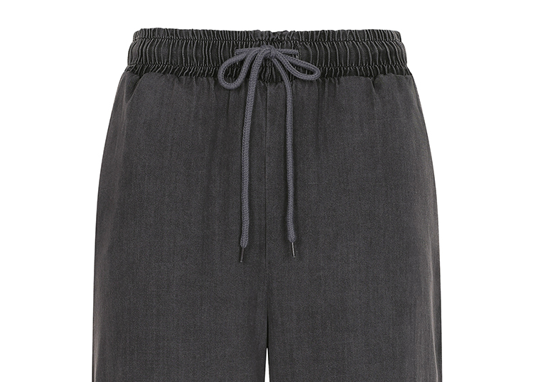 [S-XL] 예시카 쿨 텐셀 스판 밴딩 와이드 핏 데님 팬츠 YJ4DP320 - 상세 이미지 4
