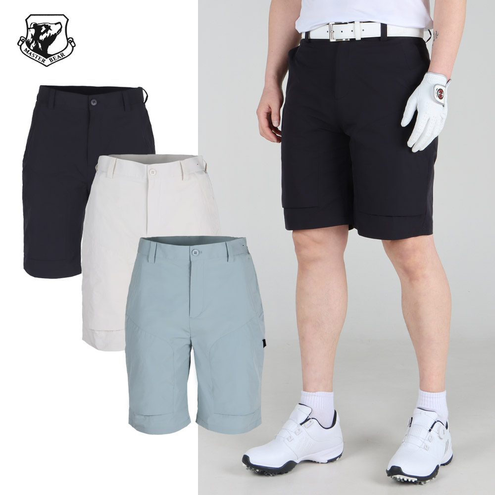 마스터베어 어반 P23 허리밴딩 빅 포켓 남성 골프반바지 MBV155