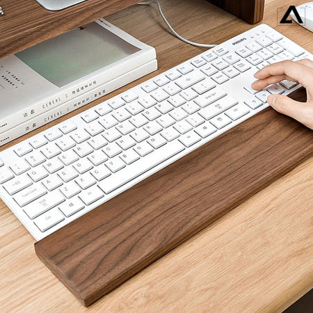 원목 팜레스트 책상 키보드 손목 받침대 컴퓨터 손목 보호 패드
