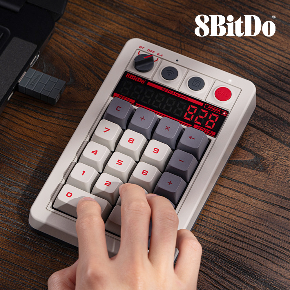 [무선] 8Bitdo 텐키 숫자 키패드 키보드 넘버패드 N 백축V2