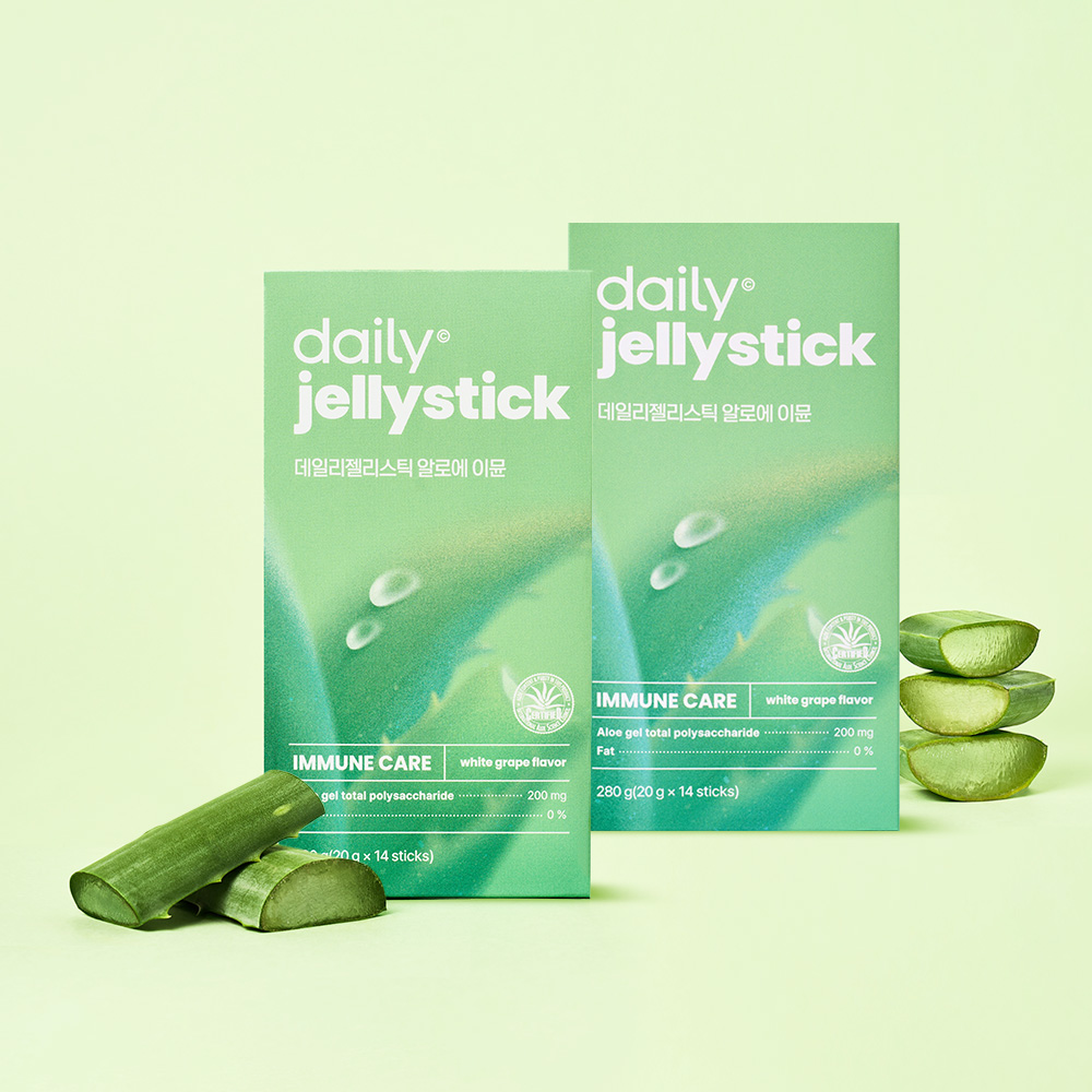 데일리 젤리스틱 알로에 이뮨 / 먹는 알로에베라겔 면역다당체 200mg 14포, 2개 제품 이미지