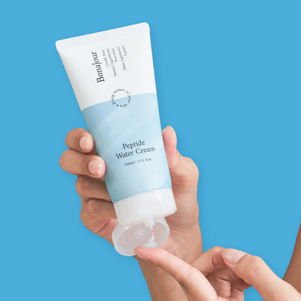 보나쥬르 비건 펩타이드 워터크림 100ml, 1개 - 상세 이미지 5