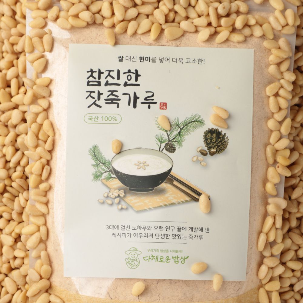 [직접 만든] 참진한 잣죽가루 가평잣 [환자식,선식] 500g, 1개 - 상품 이미지
