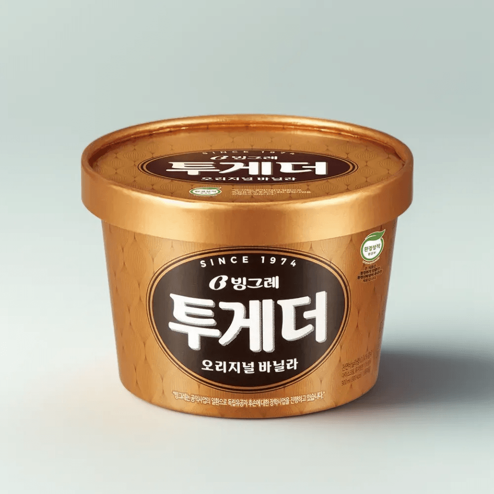 빙그레 투게더 오리지널 바닐라 아이스크림 900ml x 4개 : 로그인 딜라이트