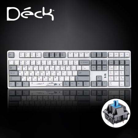 덱키보드 덱거북선 헤슘 풀배열 기계식 키보드 한산, 청축