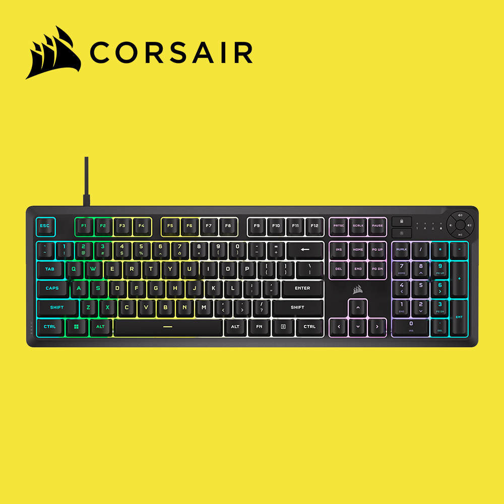 [국내정발]커세어 K55 CORE RGB 멤브레인 게이밍 키보드 - 상품 이미지