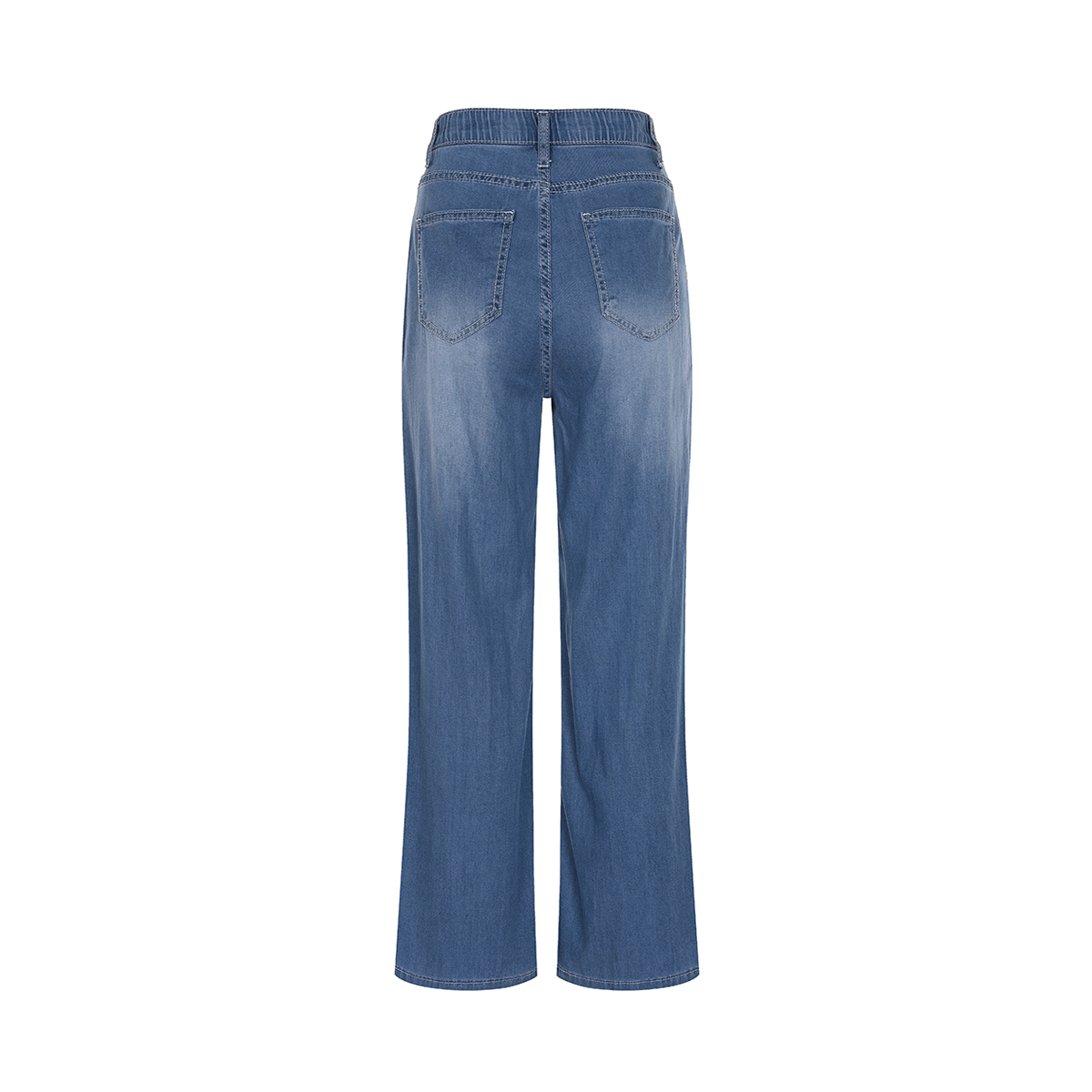[S-XL, 기본 기장, 롱 기장 선택 가능] 예시카 쿨 텐셀 히든 밴딩 세미 와이드 핏 데님 팬츠 YJ4DP321 - 상세 이미지 2