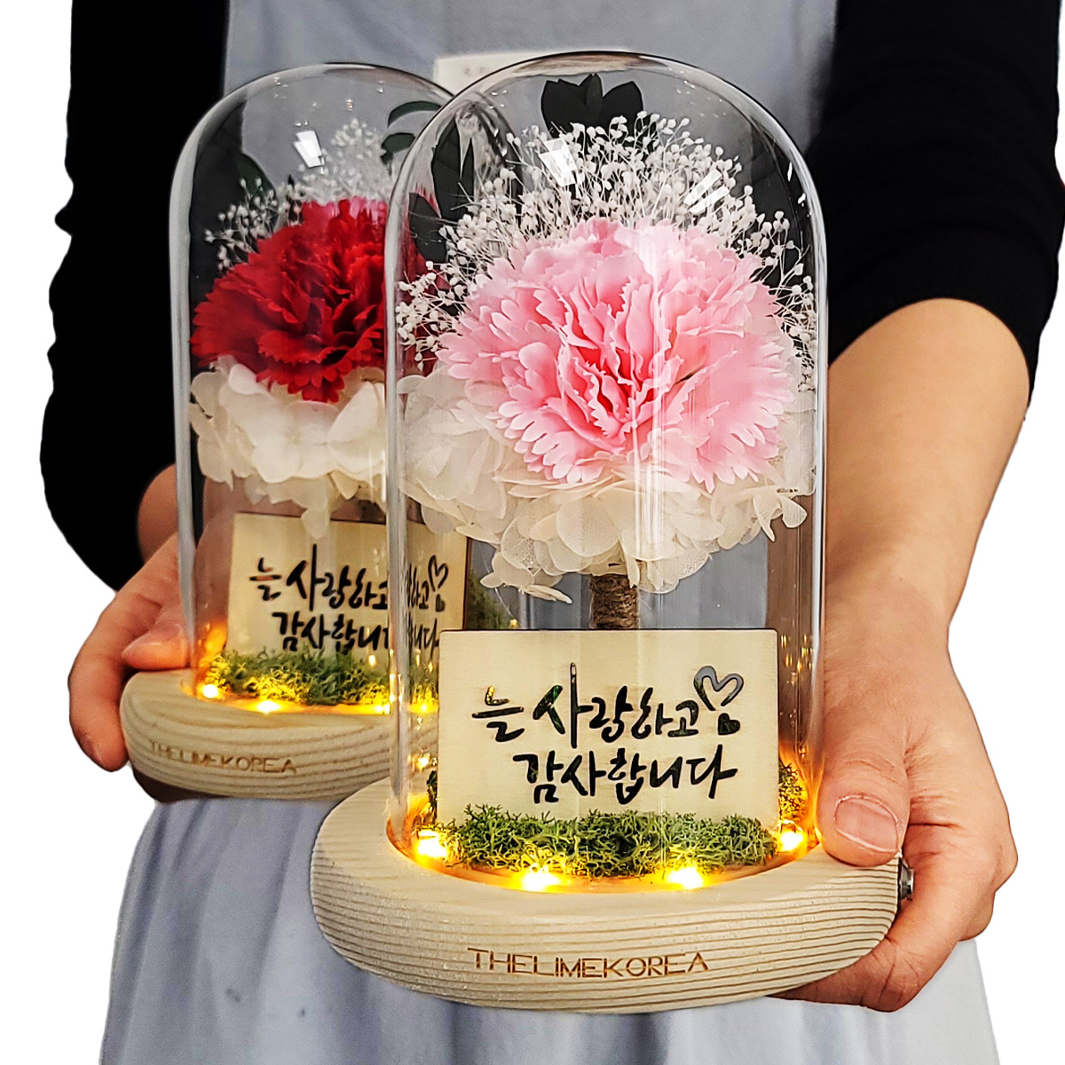 어버이날 황금 용돈 금 카네이션 대형 용돈홀더 유리돔 부모님 선물 이벤트 - 상세 이미지 2