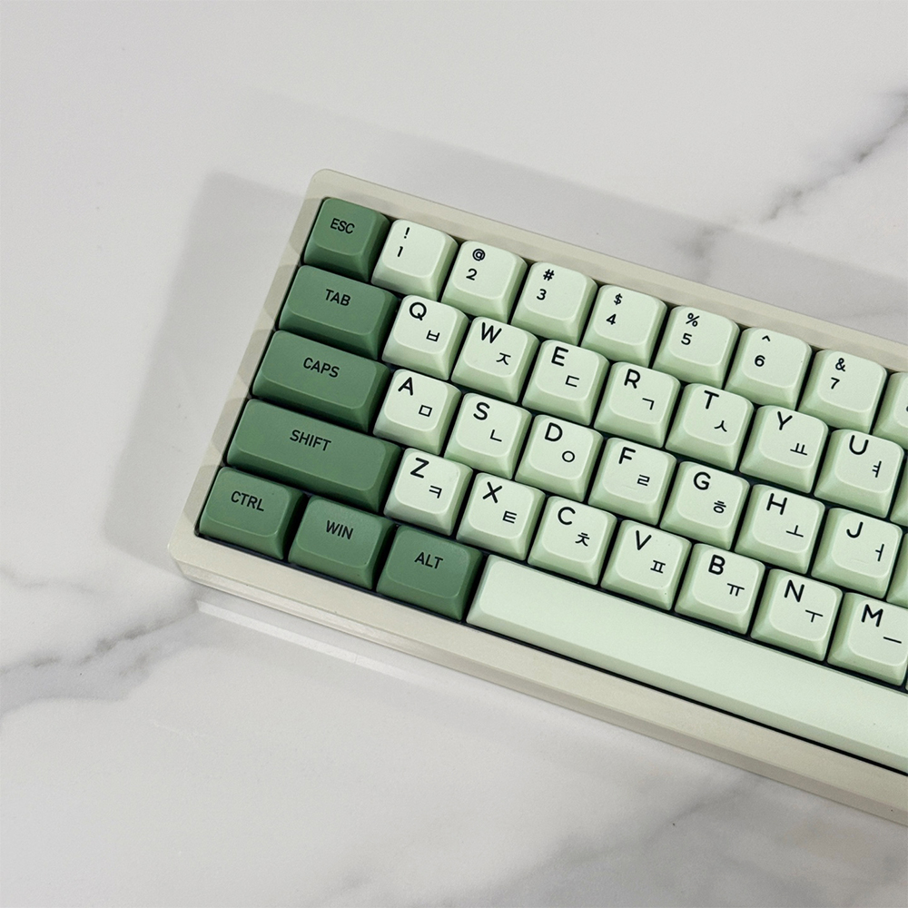 민트 키캡 영문 키보드 자판 XDA PBT 염료승화 기계식 한무무 이미지 6