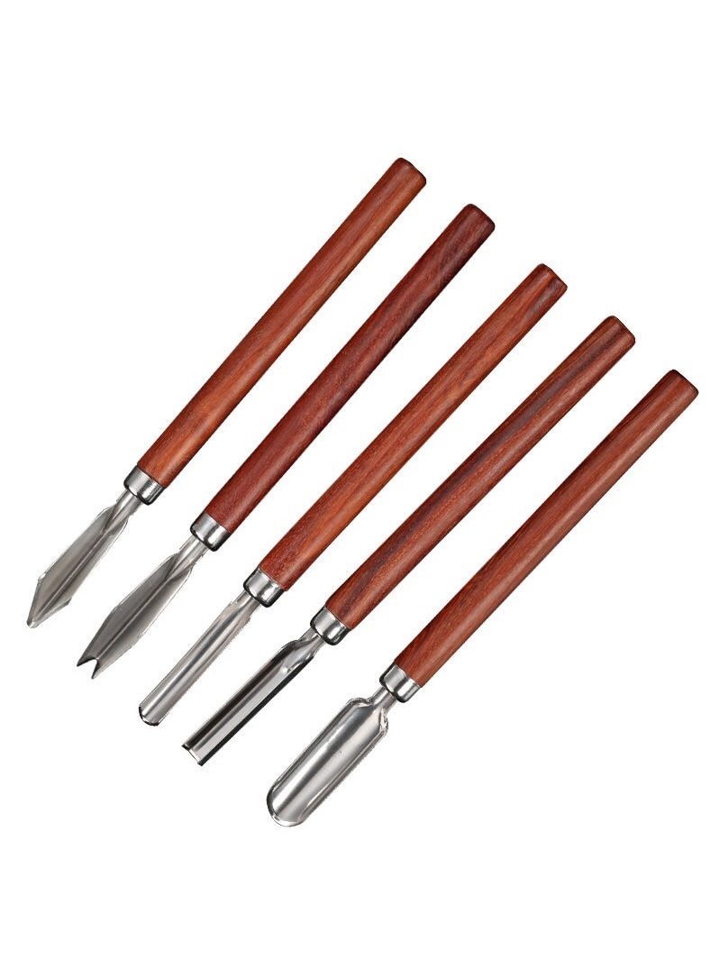 우드 카빙세트 나이프 조각도 목공끌 바늘 공예 도구 하얀색 1개 12cm - 상세 이미지 5