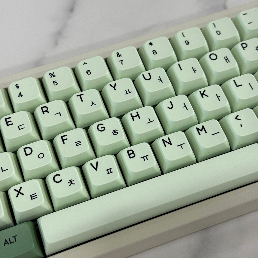 녹차키캡 말차키캡 한글 키보드 키캡 XDA PBT 염료승화 기계식 한무무 - 상세 이미지 4