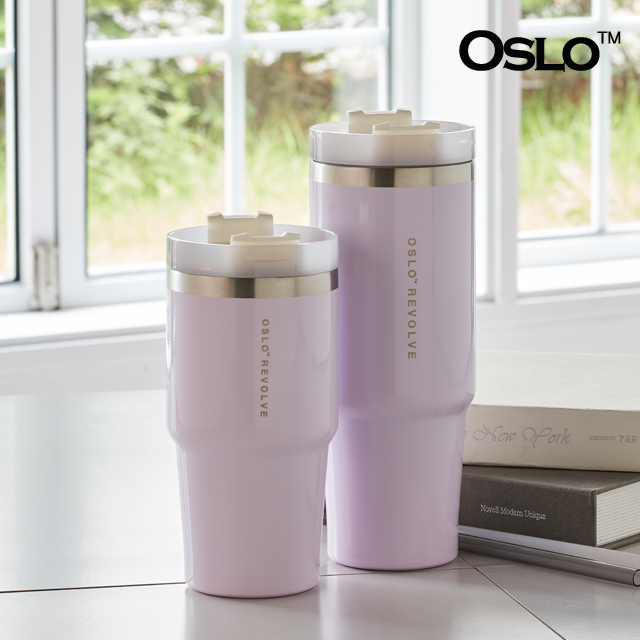 오슬로 리볼브 텀블러 600ml 900ml 빨대 뚜껑 차량용 보온 보냉 컵 이미지 7