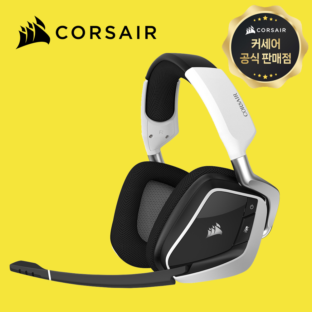 [국내정발] 커세어 보이드 프로 엘리트 무선게이밍헤드셋 화이트
