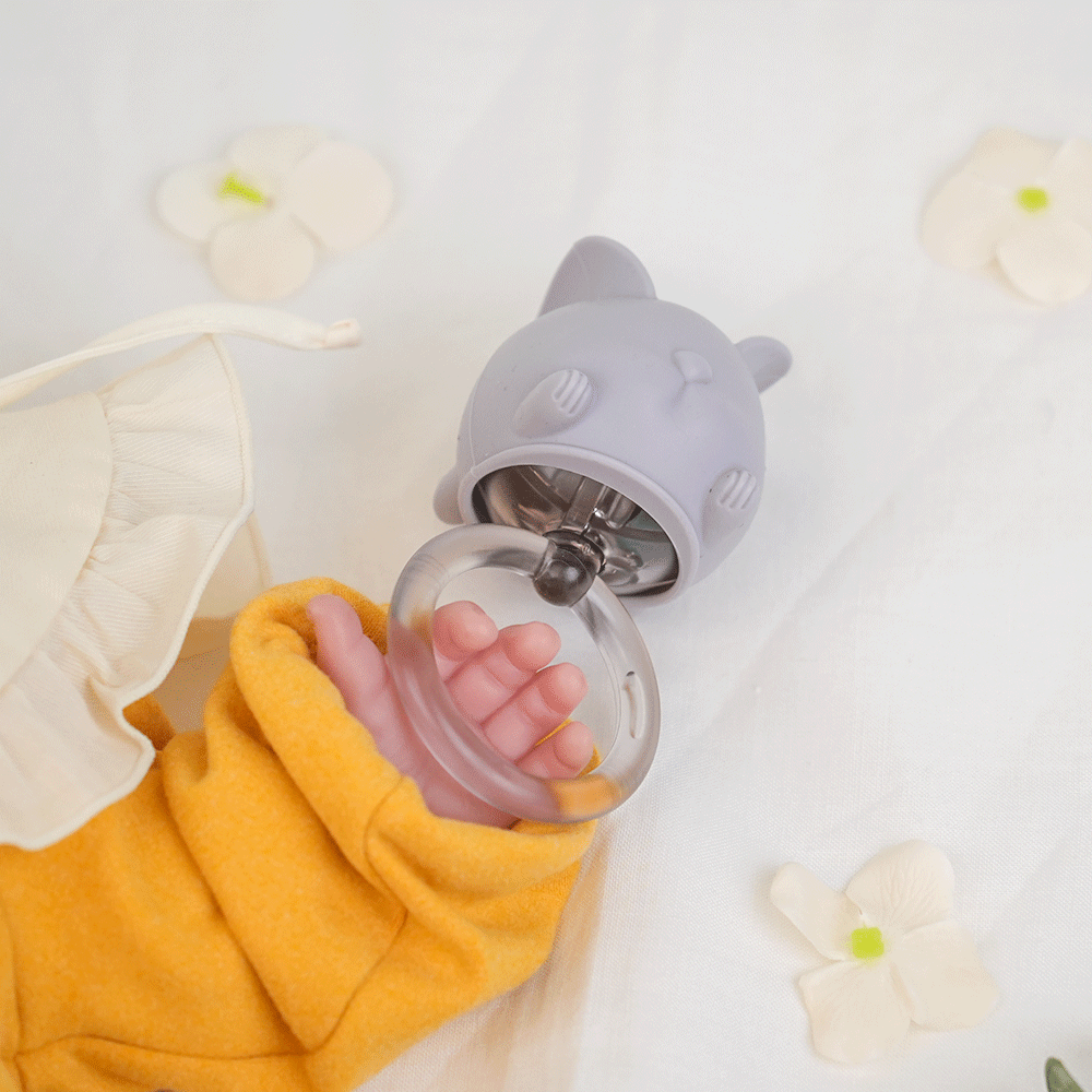 꼬꼬노리 쿠비 딸랑이 치발기 국산 열탕소독 실리콘 오감발달 신생아 장난감 아기 백일 선물