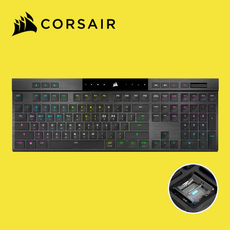 [국내정발] 커세어 K100 AIR 무선 Ultra 로우프로파일 게이밍 기계식 키보드