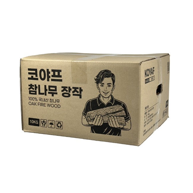 코야프 캠핑장작 참나무 불멍 착화제 10kg