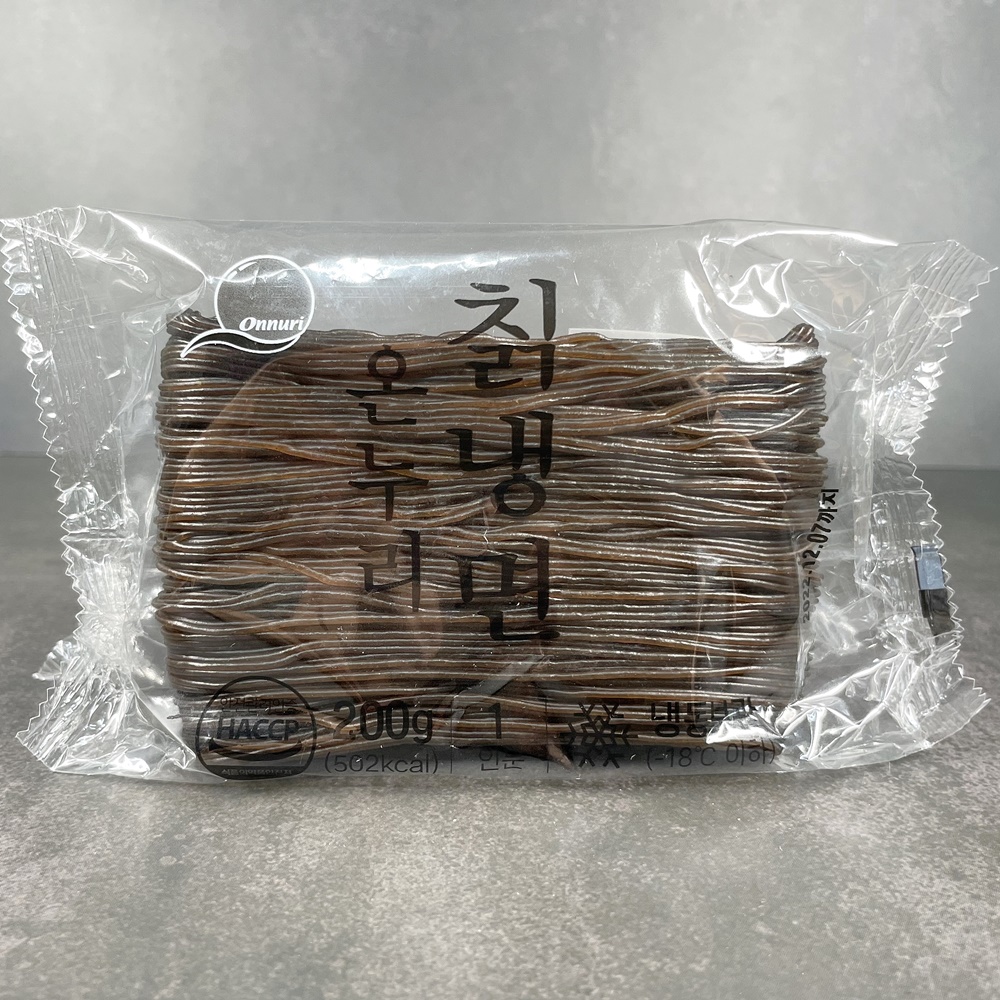 온누리식품 칡메밀냉면 200g x 10봉 물비빔 냉면 소포장