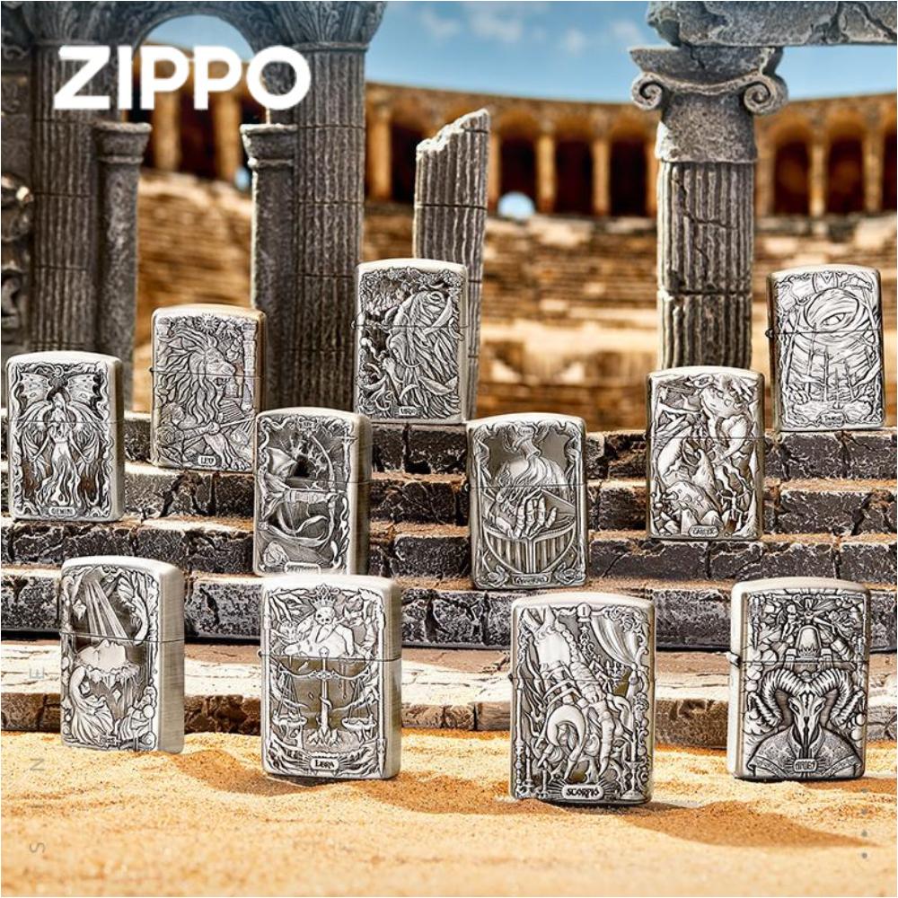 ZIPPO 지포 정품 12개 별자리 라이터 케이스 남자친구 생일선물 - 상품 이미지
