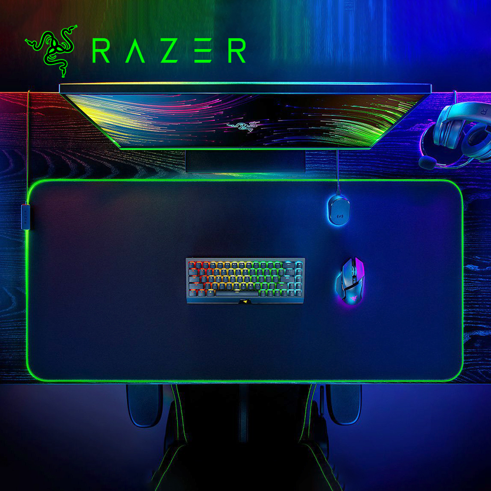 [국내정발] 레이저 골리아투스 크로마 장패드 마우스패드 블랙, 3XL