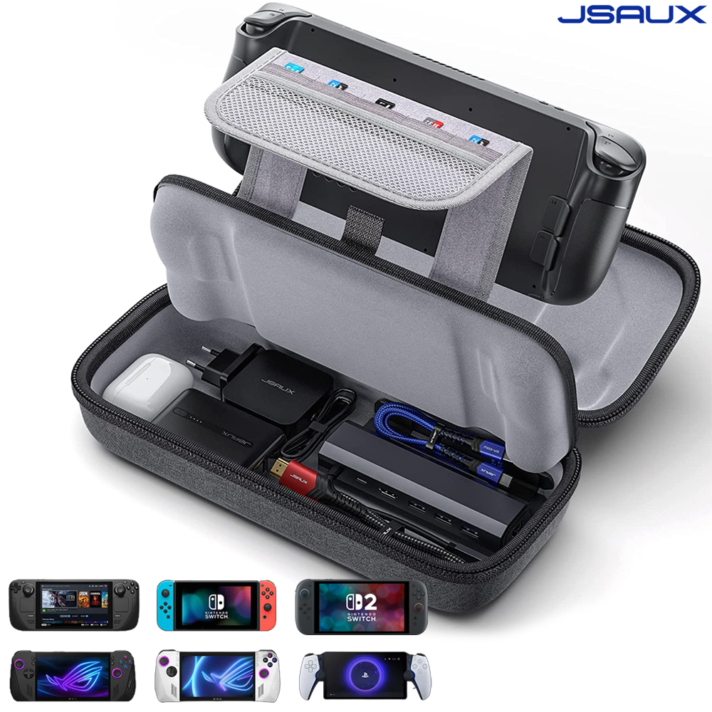 닌텐도 스위치2 케이스 JSAUX 올인원 파우치 3세대 스팀덱 PS포탈 호환