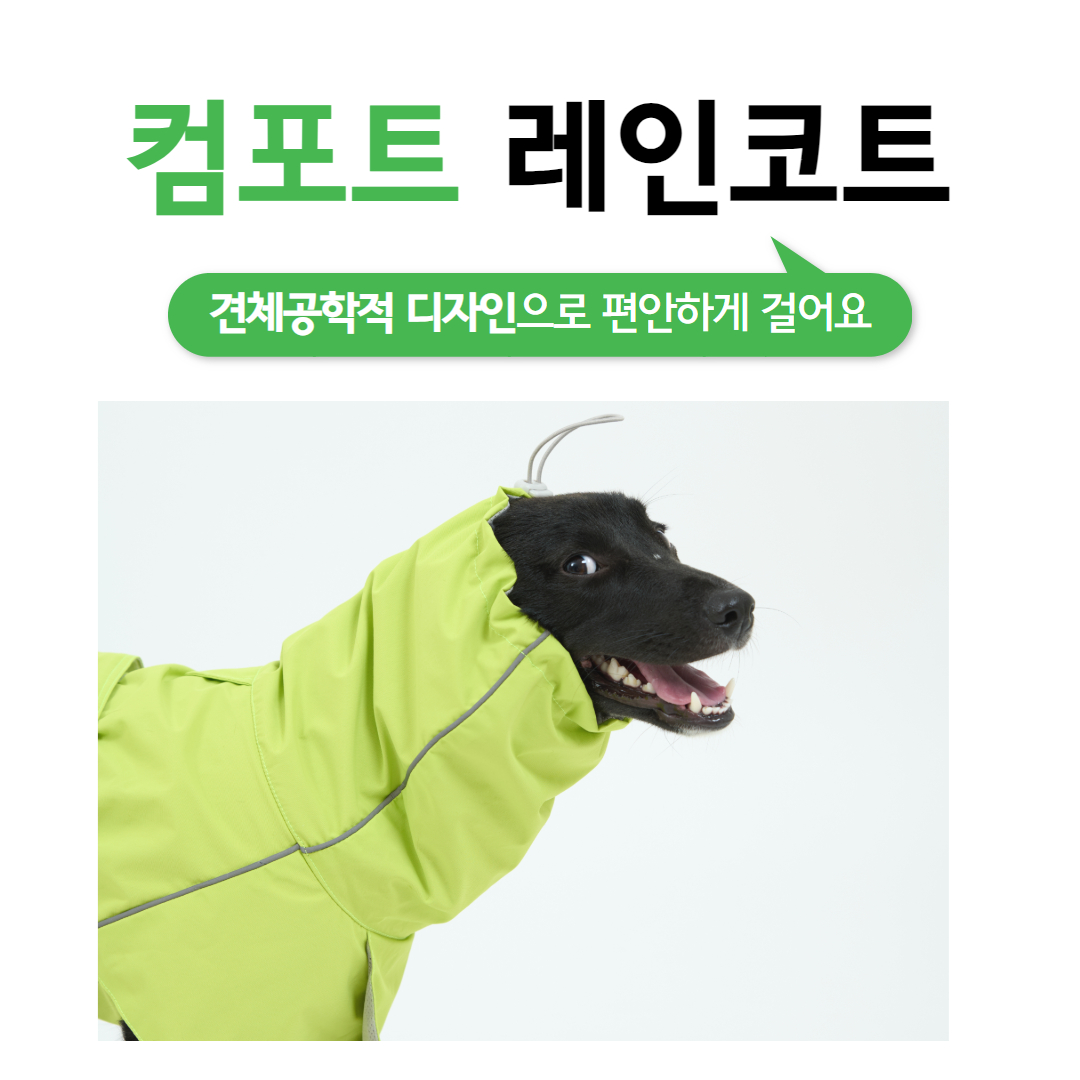 핸독 대형견우비 반려견우비 애견레인코트 이미지 2