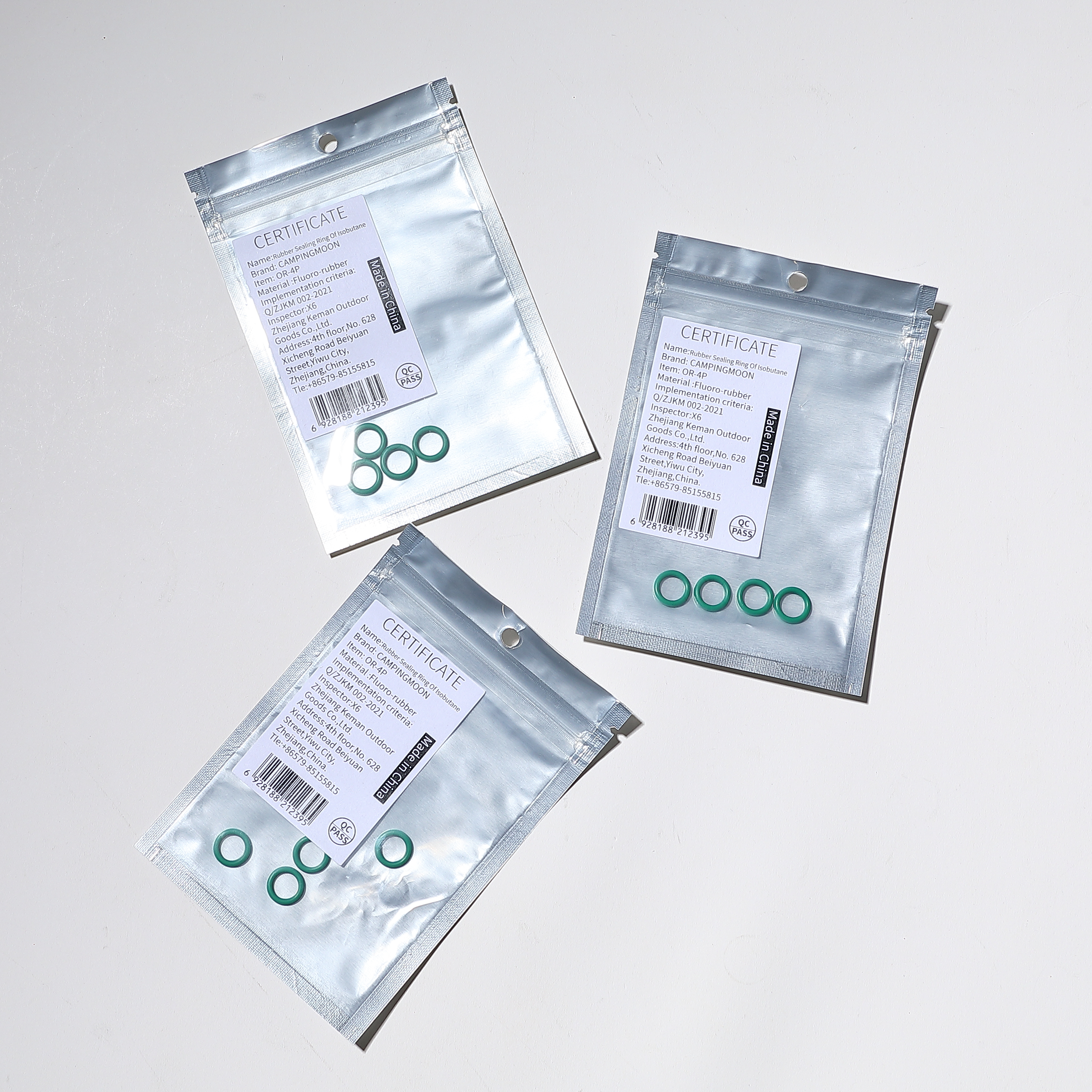 캠핑문 가스 스테이션 어댑터용 불소 고무 O링 4개 세트 OR-4P - 상세 이미지 3