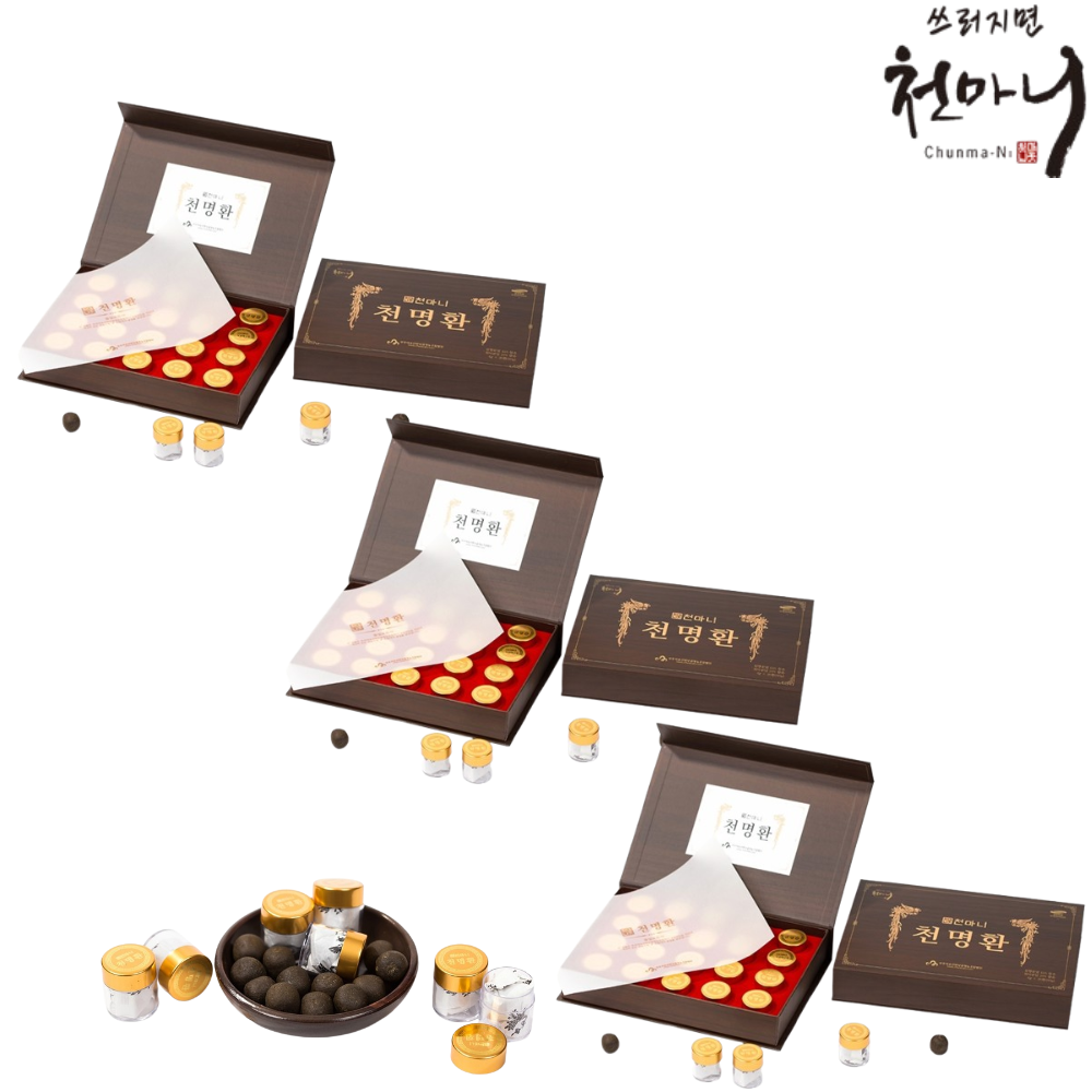 천마니 프리미엄 무주 천마 천명환 20환 3박스 침향 홍삼 더덕 부모님 어르신 건강 선물 - 상품 이미지