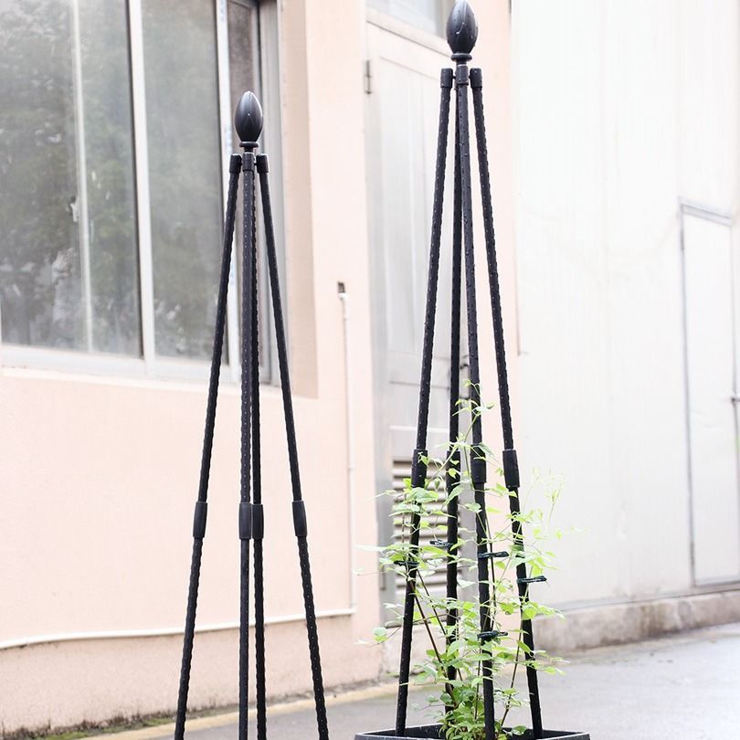 오이 호박 지지대 넝쿨 작물 지주대 원예 농사 조립식 14mm 90cm 검정 - 상세 이미지 2
